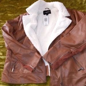 NWT BROWN TORRID WOMEN'S JACKET, SIZE 1, (1X, 14-16).
